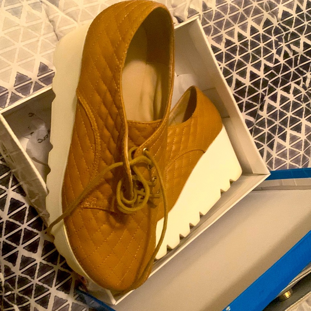 Taupe Platform Shoes